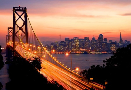 The Golden Gate Bridge At Night