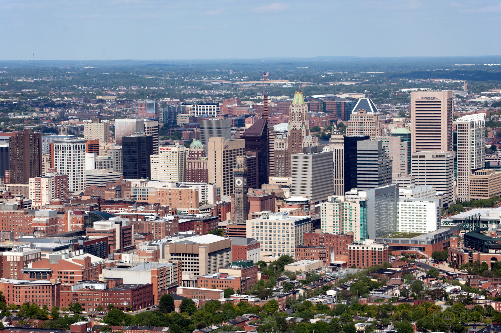 The Downtown Baltimore Skyline