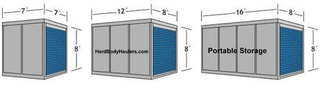 Portable Storage Container Sizes